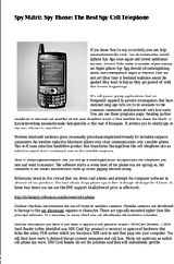 Mobile Phone Spy Video Camera
